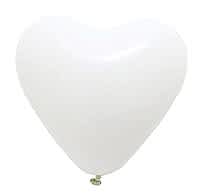 12 inç BEYAZ KALP BALON 100' LÜ