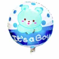 18 İnc Mavi Renk Ayıcık Folyo Balon