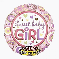 32 İnc Sweet Baby Girl Müzikli Folyo Balon