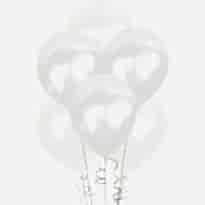 BEYAZ METALİK BALON 100'LÜ