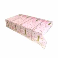Bırthday 1 Yaş Masa Örtüsü (Pembe)