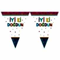 Funstar İyiki Doğdun Bayrak Set 3.20m ( 1 Ad )