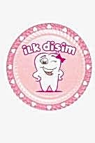 İlk Dişim Kız Tabak 23 cm ( 10 Ad )