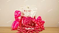 K.PEMBE SOSİS BALON (260) 100 LÜ (KAL)