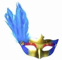 Maske - Yandan Tüylü Mavi