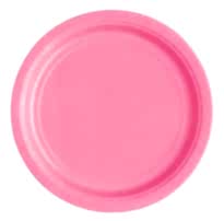 Pembe Pastel Renk 23 Cm Kağıt Tabak (8 Adet)
