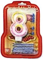 Rakam Mum Alternatif 8 Yaş Pembe